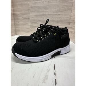 Orthofeet Coral Stretch Knit Womens Size 6.5 Black White Running Shoes Sneakers